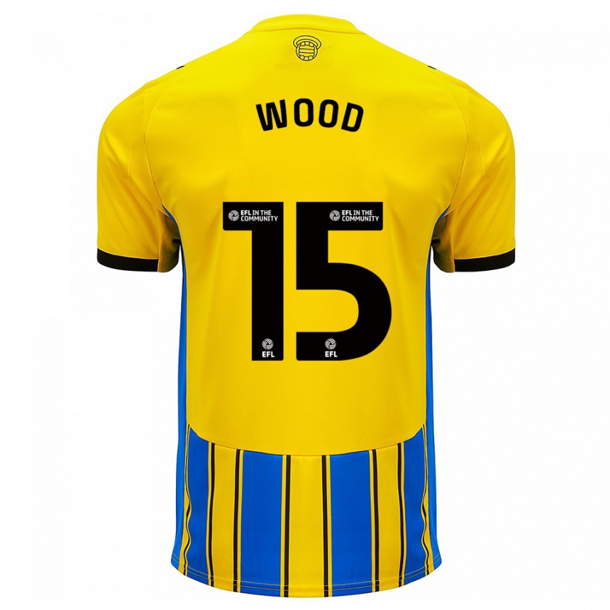 גברים כדורגל ניית׳ן ווד #15 כחול צהוב הרחק ג'רזי 2025/26