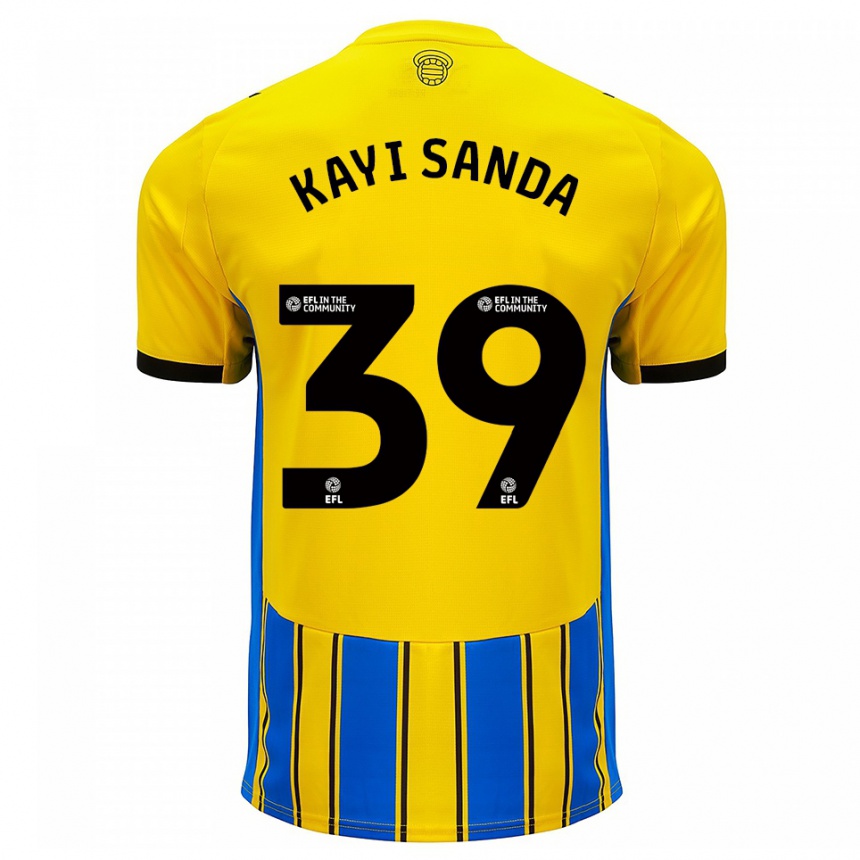 גברים כדורגל יואקים קאיי סנדה #39 כחול צהוב הרחק ג'רזי 2025/26