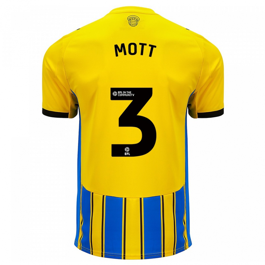 גברים כדורגל מיליסנט מוט #3 כחול צהוב הרחק ג'רזי 2025/26