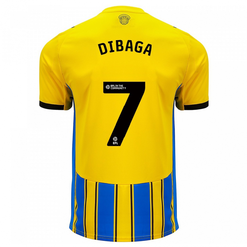 גברים כדורגל סופיאנו סילה דיבאגה #7 כחול צהוב הרחק ג'רזי 2025/26
