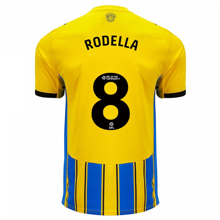 גברים כדורגל ליאו רודלה #8 כחול צהוב הרחק ג'רזי 2025/26