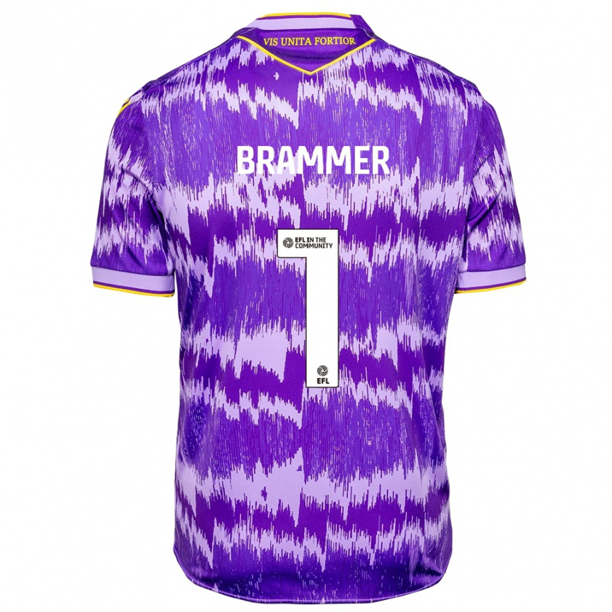 גברים כדורגל רובן בראמר #1 סגול צהוב הרחק ג'רזי 2025/26