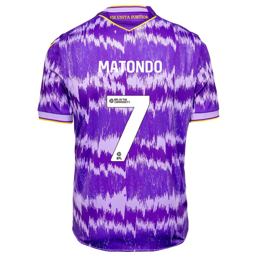 גברים כדורגל יפת מטונדו #7 סגול צהוב הרחק ג'רזי 2025/26