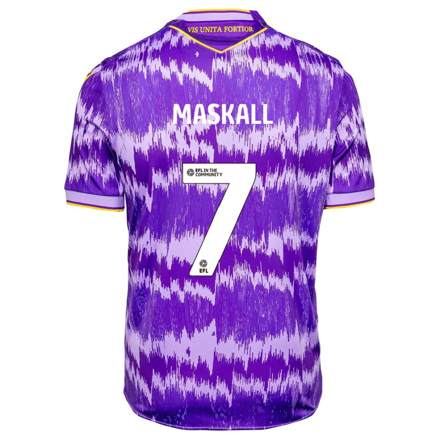 גברים כדורגל ג׳וש מסקל #7 סגול צהוב הרחק ג'רזי 2025/26