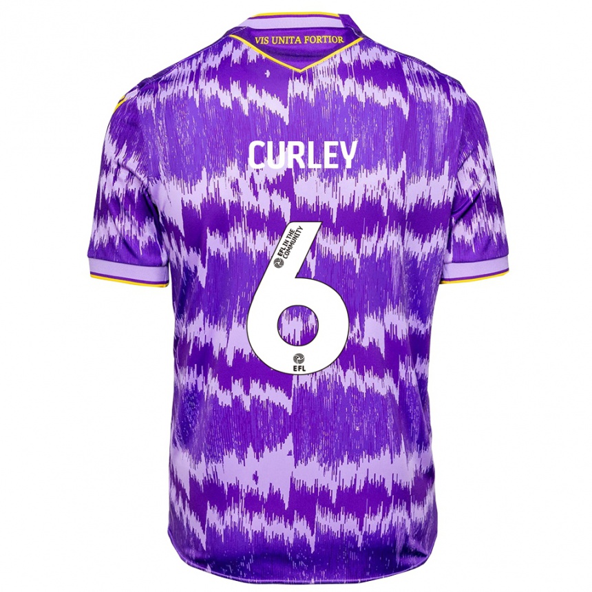 גברים כדורגל רובן קרלי #6 סגול צהוב הרחק ג'רזי 2025/26