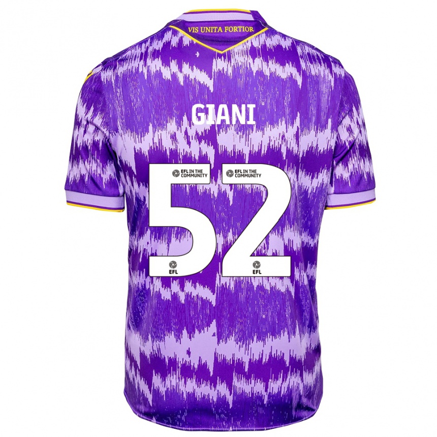 גברים כדורגל לורנס ג'יאני #52 סגול צהוב הרחק ג'רזי 2025/26