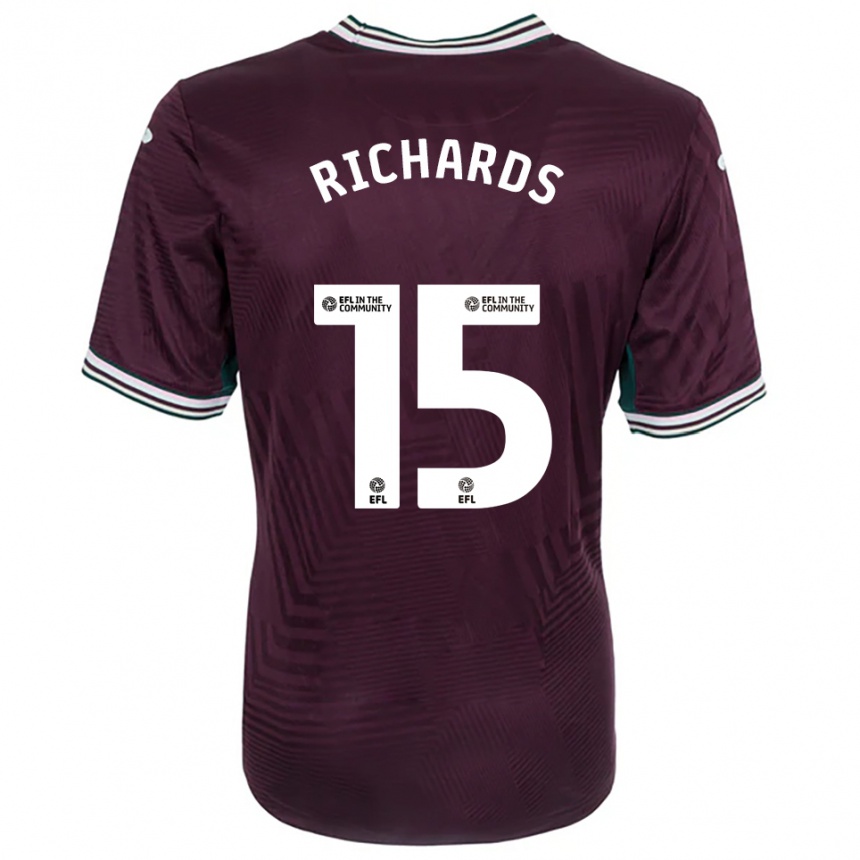 גברים כדורגל Emily Richards #15 חלודה אדום לבן הרחק ג'רזי 2025/26