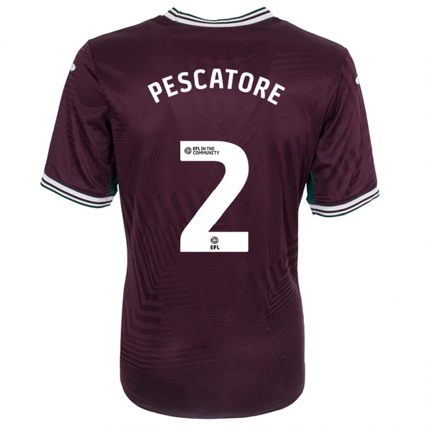 גברים כדורגל ג׳וש פסקטור #2 חלודה אדום לבן הרחק ג'רזי 2025/26