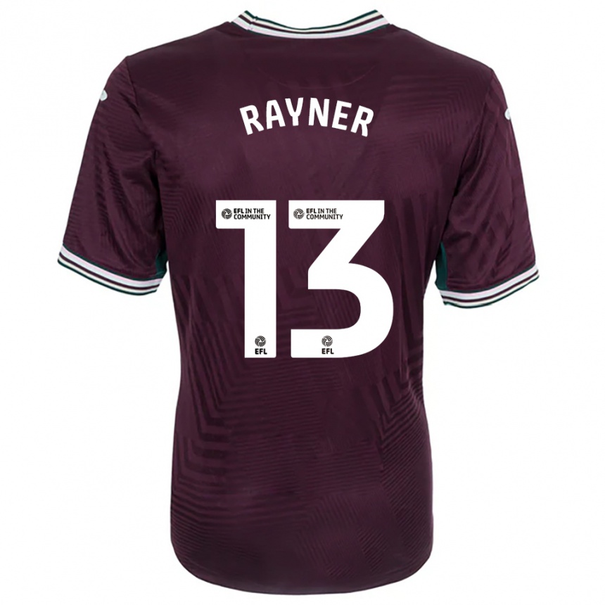 גברים כדורגל Opal Rayner #13 חלודה אדום לבן הרחק ג'רזי 2025/26