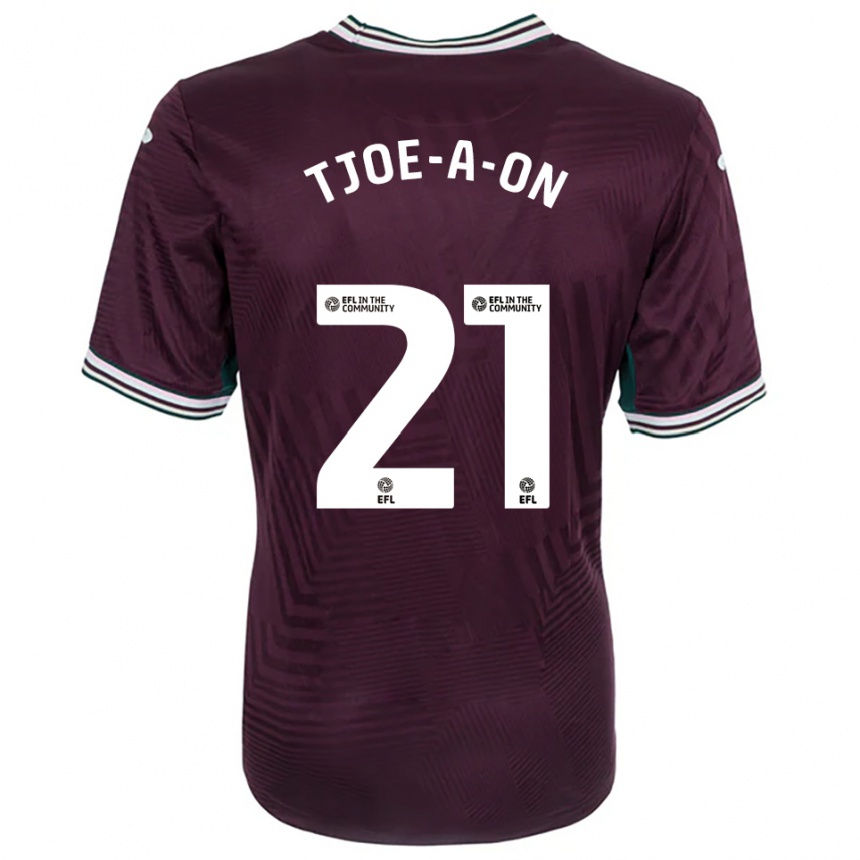 גברים כדורגל נתן טג'ו-א-און #21 חלודה אדום לבן הרחק ג'רזי 2025/26