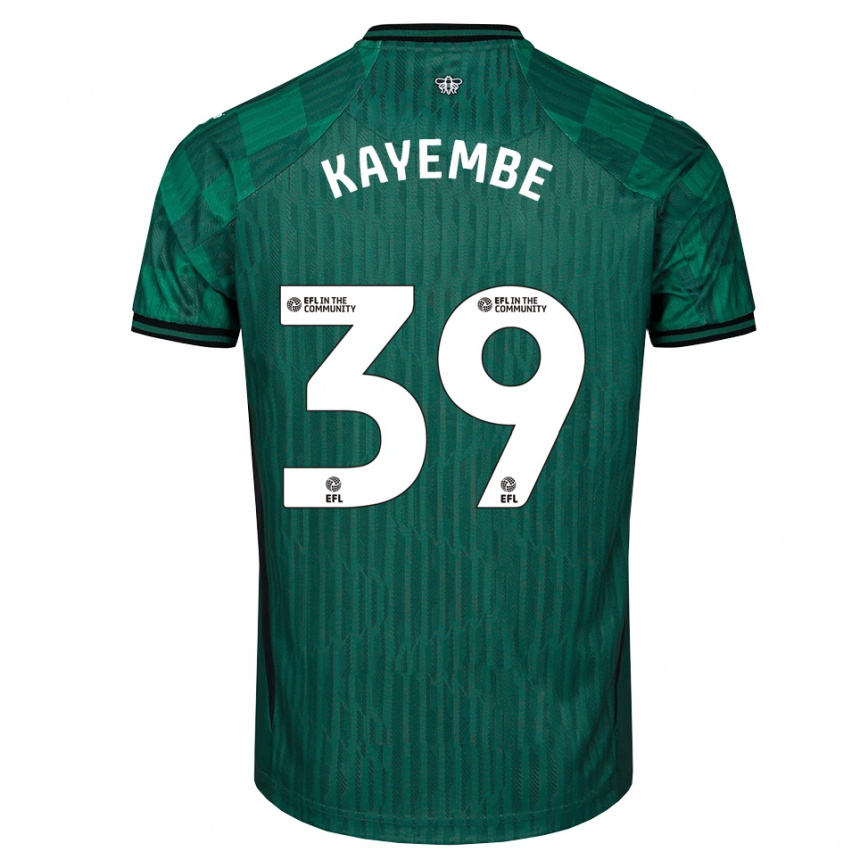 גברים כדורגל אדו קיימבה #39 ירוק שחור הרחק ג'רזי 2025/26