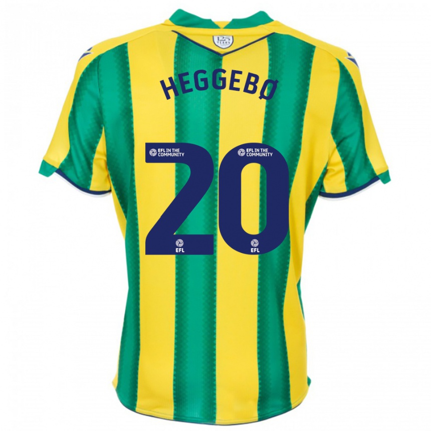 גברים כדורגל אונה הגבו #20 צהוב ירוק הרחק ג'רזי 2025/26