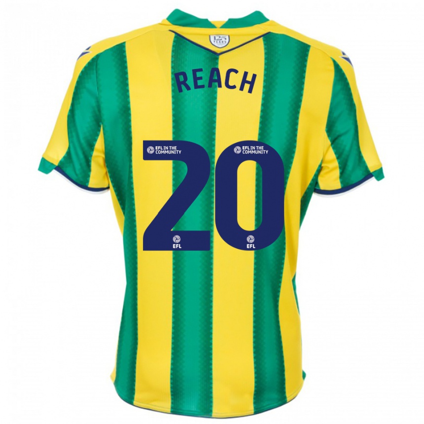 גברים כדורגל אדם ריץ' #20 צהוב ירוק הרחק ג'רזי 2025/26