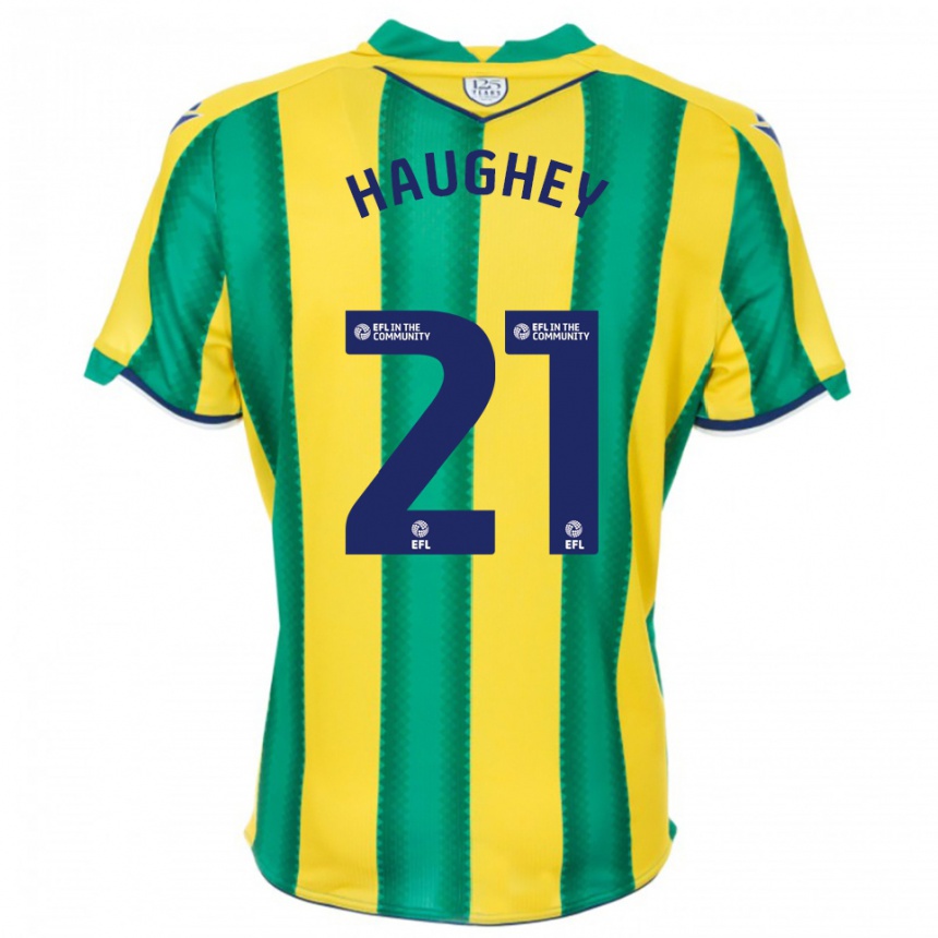 גברים כדורגל אלה הוהי #21 צהוב ירוק הרחק ג'רזי 2025/26