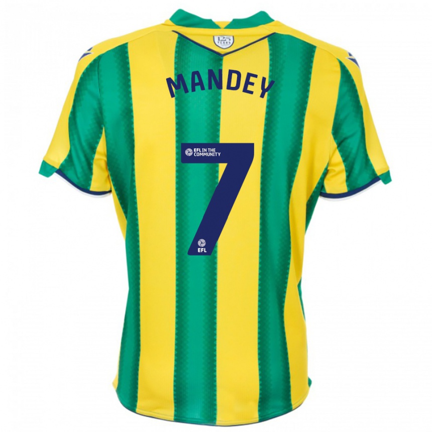 גברים כדורגל כבוד זולאימן #7 צהוב ירוק הרחק ג'רזי 2025/26