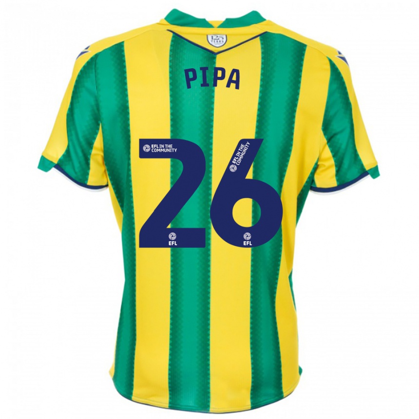 גברים כדורגל צינור #26 צהוב ירוק הרחק ג'רזי 2025/26 גברים כדורגל צינור #26 צהוב ירוק הרחק ג'רזי 2025/26