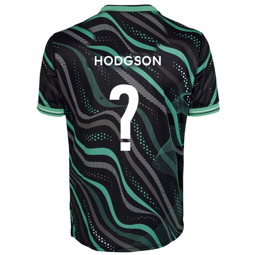 גברים כדורגל Jamie Hodgson #0 שחור ירוק הרחק ג'רזי 2025/26