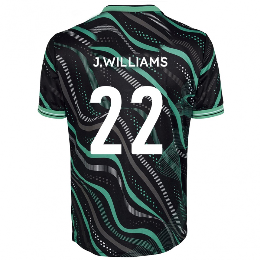 גברים כדורגל Josh Williams #22 שחור ירוק הרחק ג'רזי 2025/26