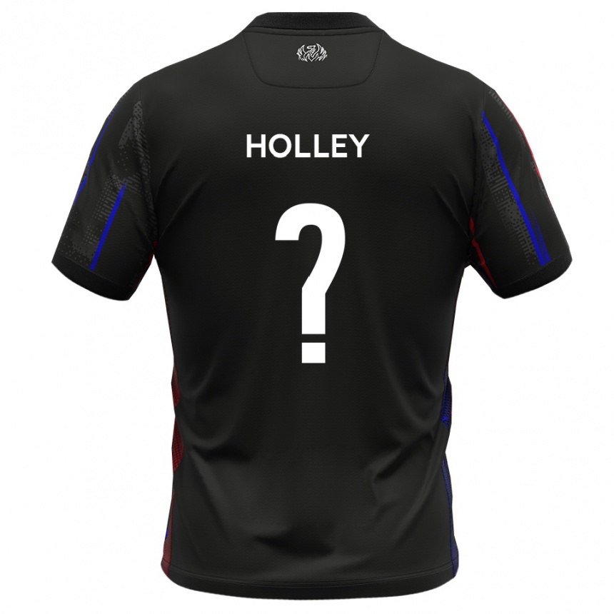 גברים כדורגל Mark Holley #0 שחור אדום הרחק ג'רזי 2025/26