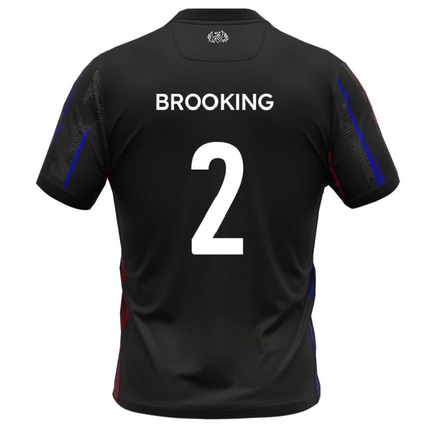 גברים כדורגל ג׳ושוע רויסטון ברוקינג #2 שחור אדום הרחק ג'רזי 2025/26