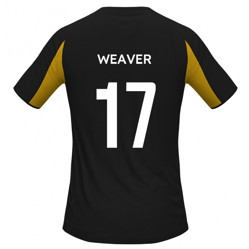 גברים כדורגל לוקס פיליפ וויבר #17 שחור צהוב הרחק ג'רזי 2025/26