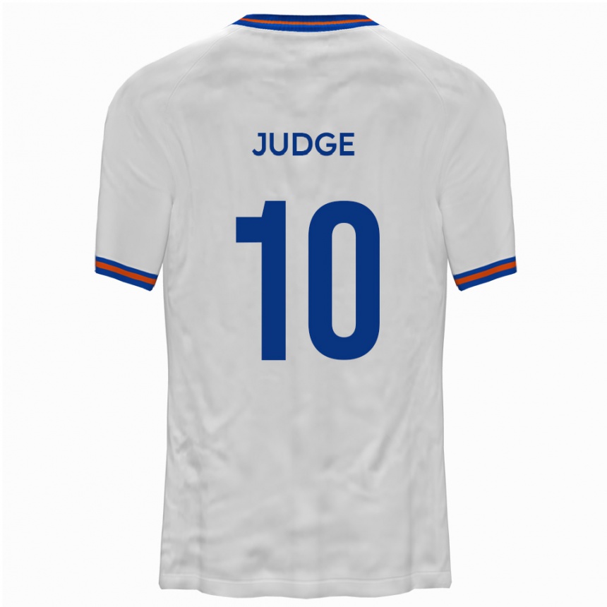 גברים כדורגל אלן ג'אדג' #10 לבן כחול הרחק ג'רזי 2025/26