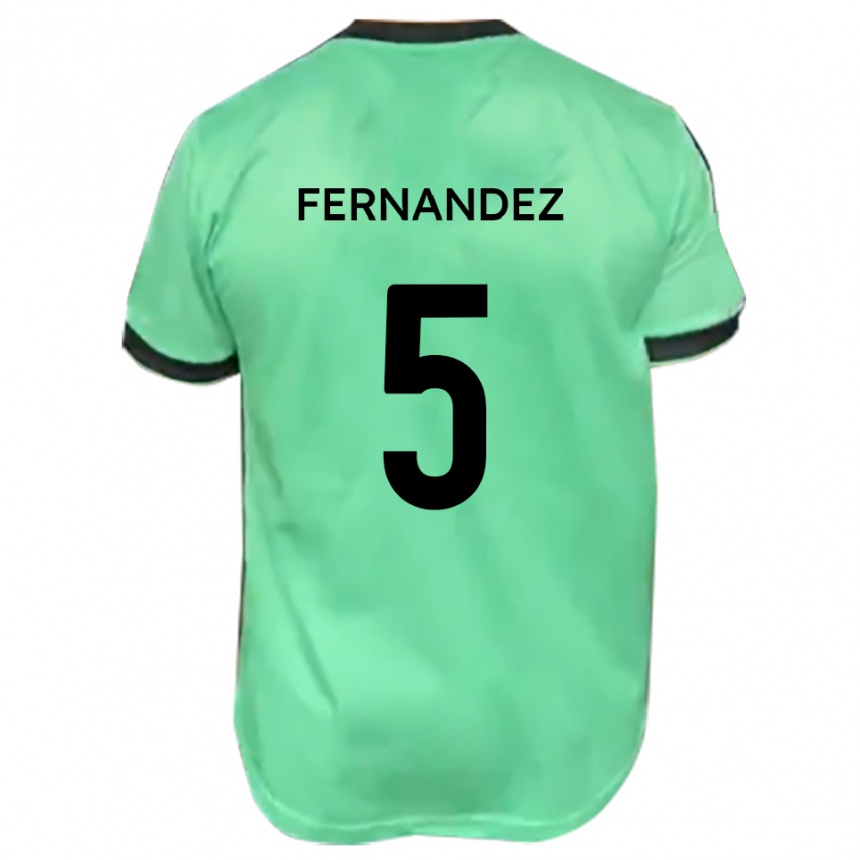 גברים כדורגל לואיס פרננדס #5 טורקיז שחור הרחק ג'רזי 2025/26