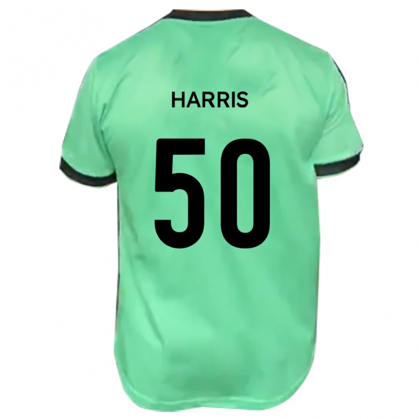 גברים כדורגל Archie Harris #50 טורקיז שחור הרחק ג'רזי 2025/26