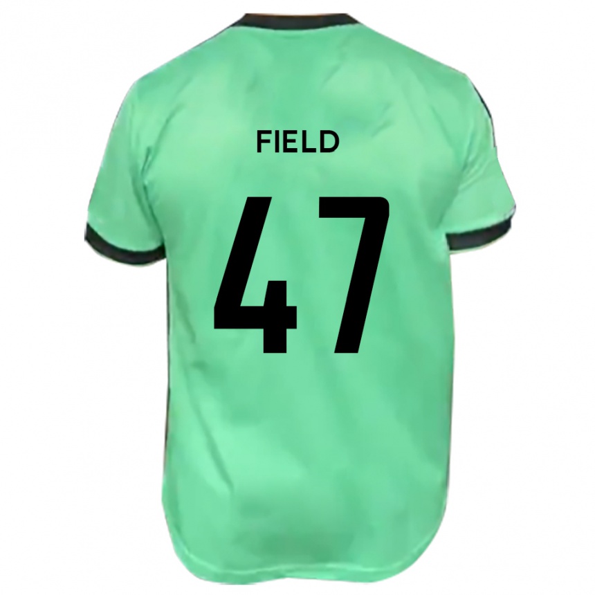 גברים כדורגל Tyler Field #47 טורקיז שחור הרחק ג'רזי 2025/26