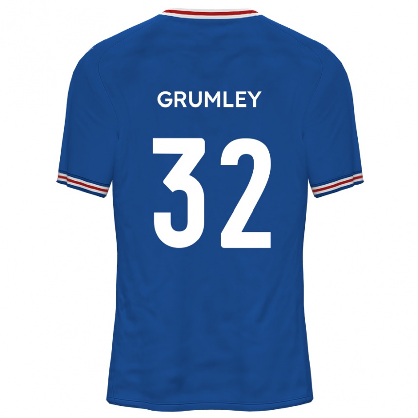 גברים כדורגל ג׳ורג׳ גראמלאי #32 כחול דודג'ר הרחק ג'רזי 2025/26