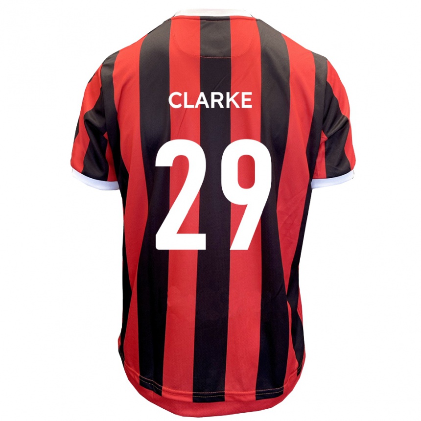 גברים כדורגל ג'אהמארי קלארק #29 אדום שחור הרחק ג'רזי 2025/26