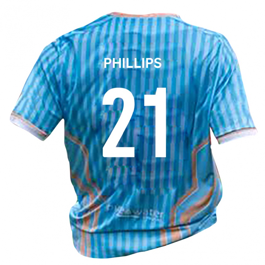 גברים כדורגל Leon Phillips #21 שחור זהב הרחק ג'רזי 2025/26