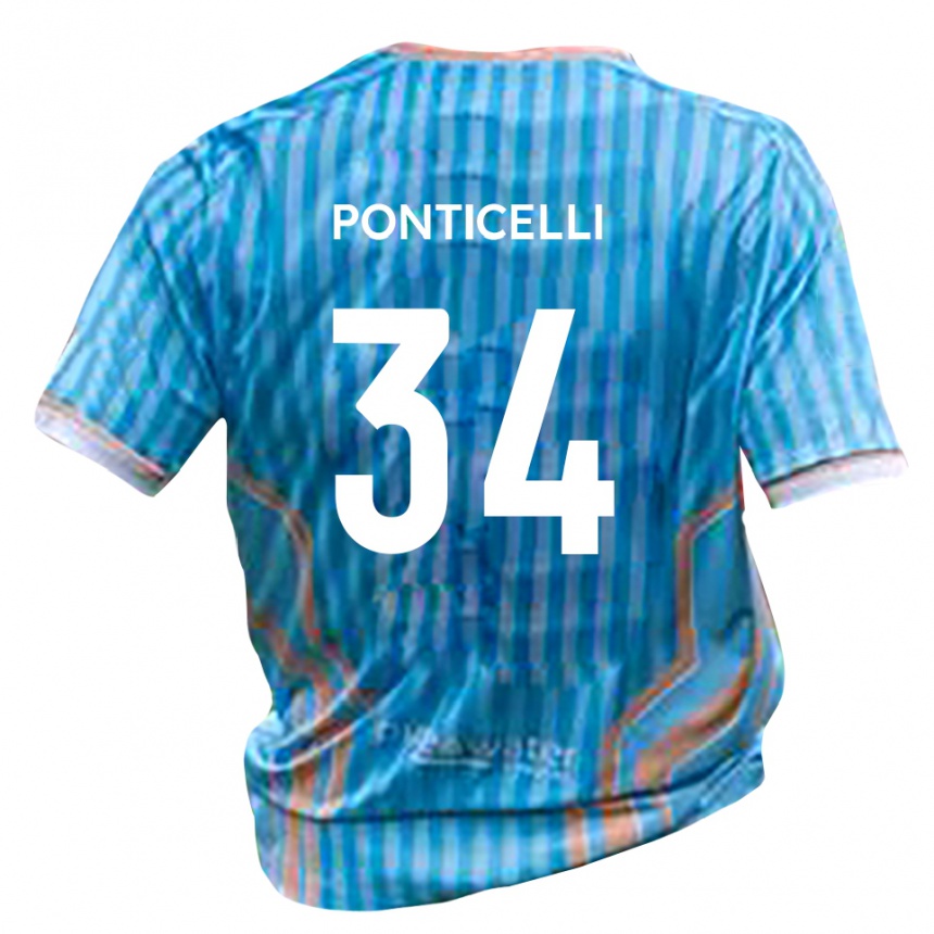 גברים כדורגל ג'ורדן פונטיצ׳לי #34 שחור זהב הרחק ג'רזי 2025/26