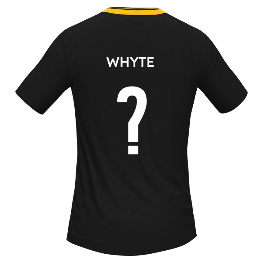 גברים כדורגל Cordeli Whyte #0 שחור צהוב הרחק ג'רזי 2025/26