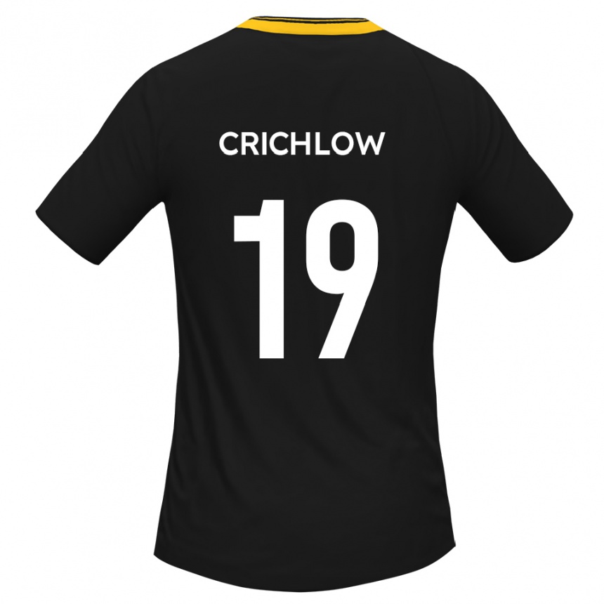 גברים כדורגל קיין קריצ'לו #19 שחור צהוב הרחק ג'רזי 2025/26