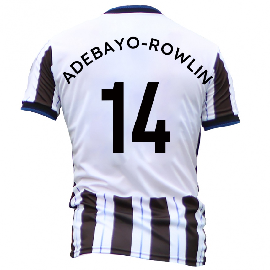 גברים כדורגל טובי אדבאיו-רולינג #14 לבן שחור הרחק ג'רזי 2025/26