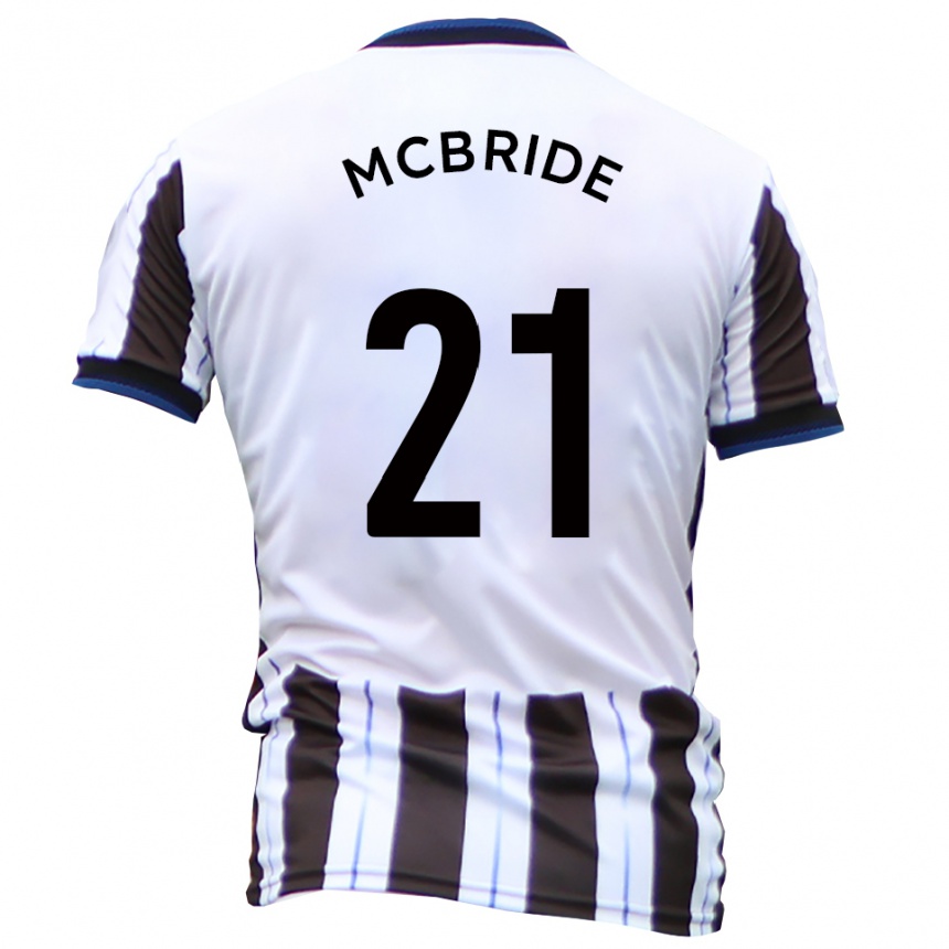 גברים כדורגל קונור מקברייד #21 לבן שחור הרחק ג'רזי 2025/26