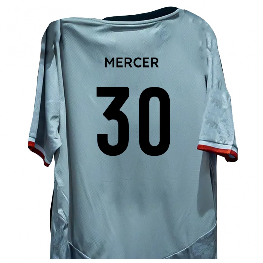 גברים כדורגל Nathan Mercer #30 לבן שחור הרחק ג'רזי 2025/26