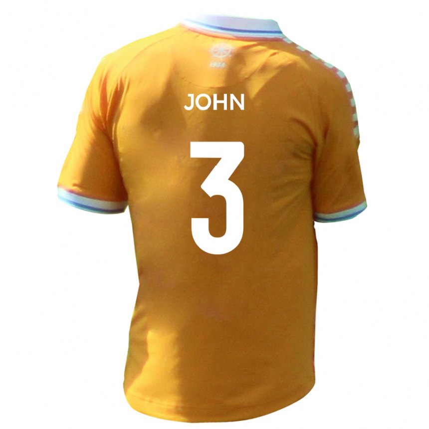 גברים כדורגל קמרון ג'ון #3 צהוב כחול הרחק ג'רזי 2025/26