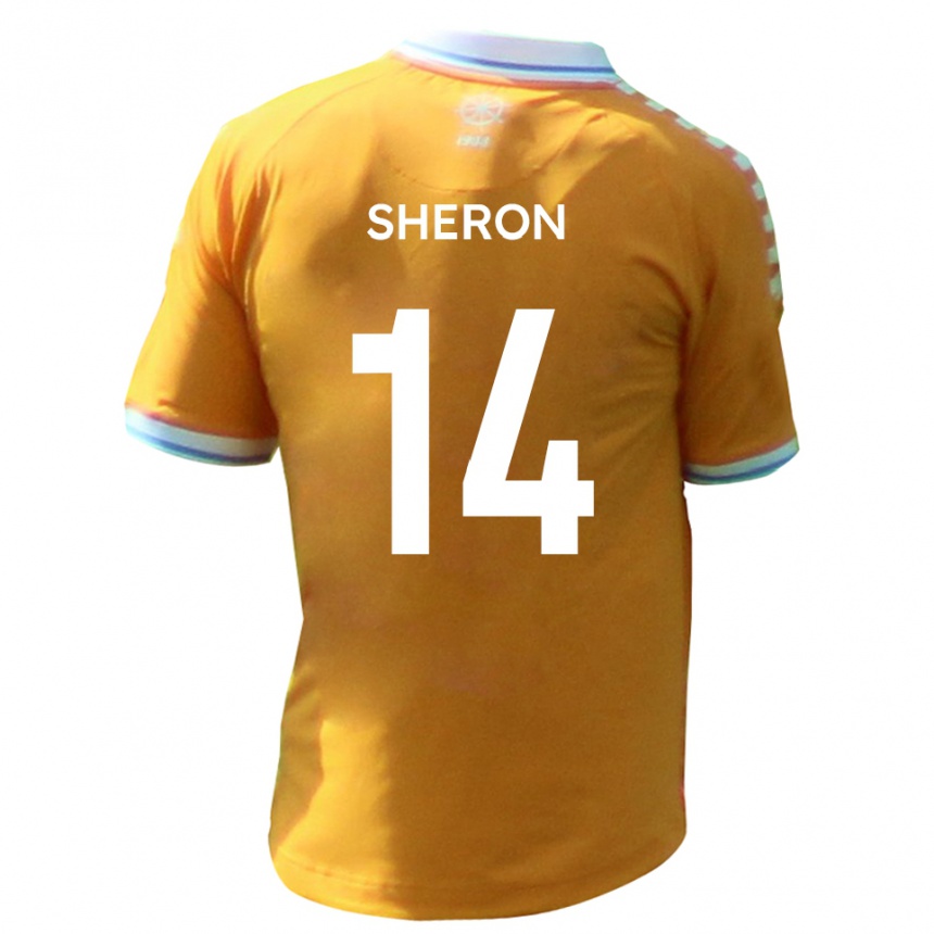 גברים כדורגל ניית׳ן שרון #14 צהוב כחול הרחק ג'רזי 2025/26