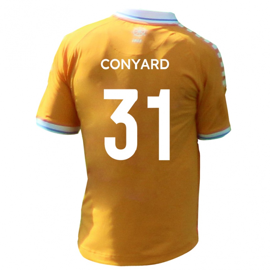 גברים כדורגל Harry Conyard #31 צהוב כחול הרחק ג'רזי 2025/26