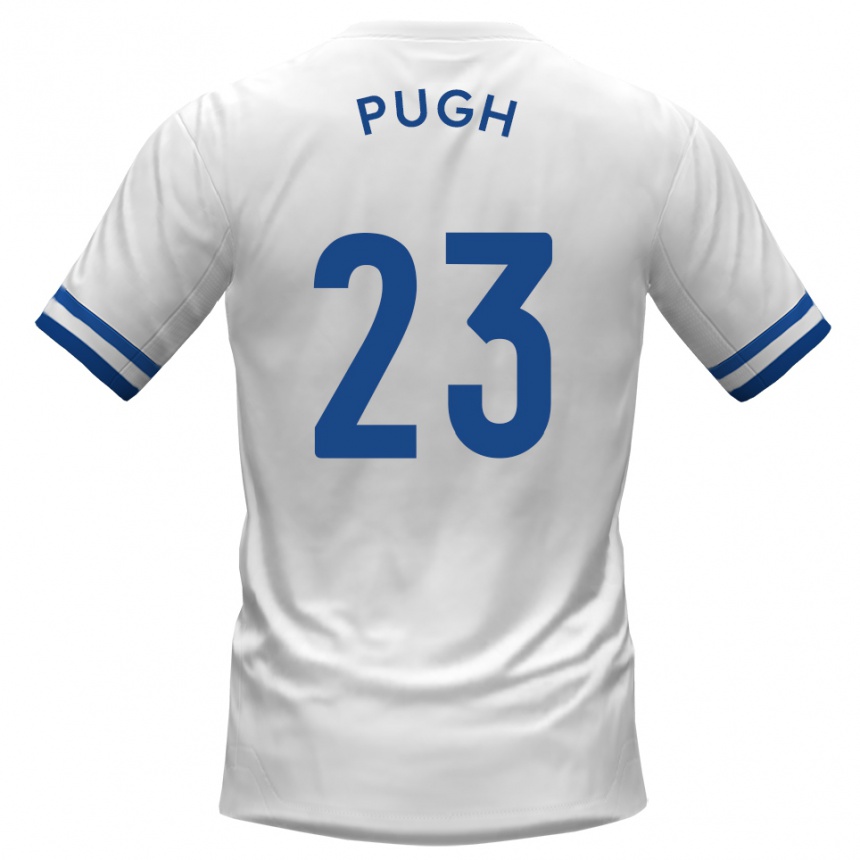 גברים כדורגל Tom Pugh #23 לבן כחול הרחק ג'רזי 2025/26