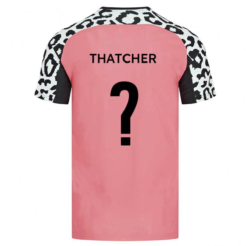 גברים כדורגל Katie Thatcher #0 ורוד שחור הרחק ג'רזי 2025/26