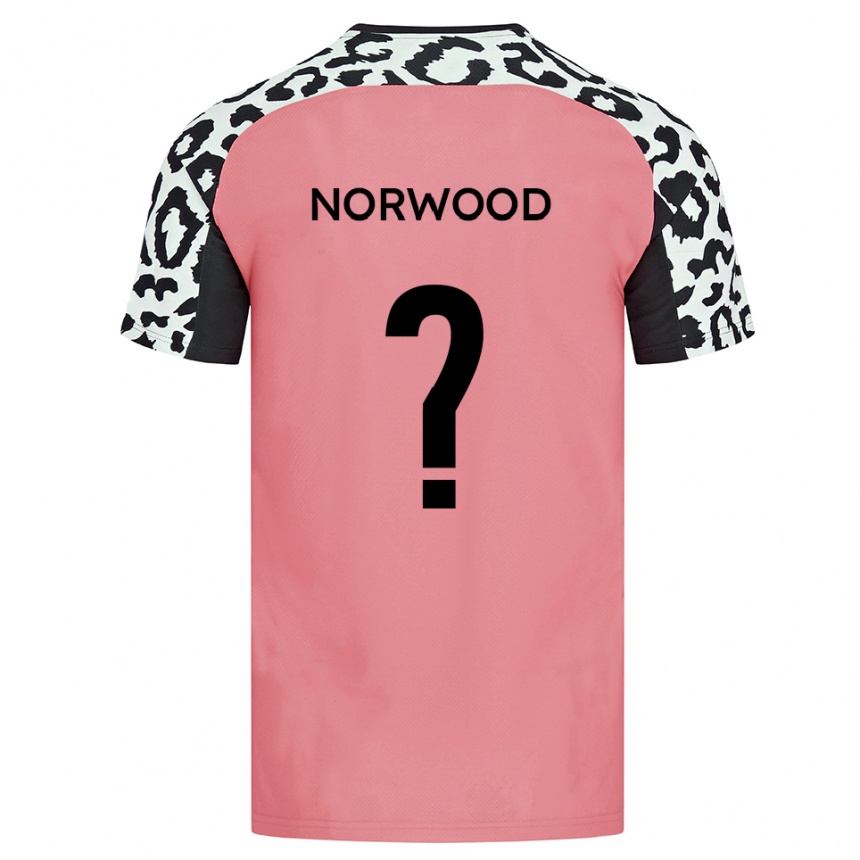 גברים כדורגל Bea Norwood #0 ורוד שחור הרחק ג'רזי 2025/26