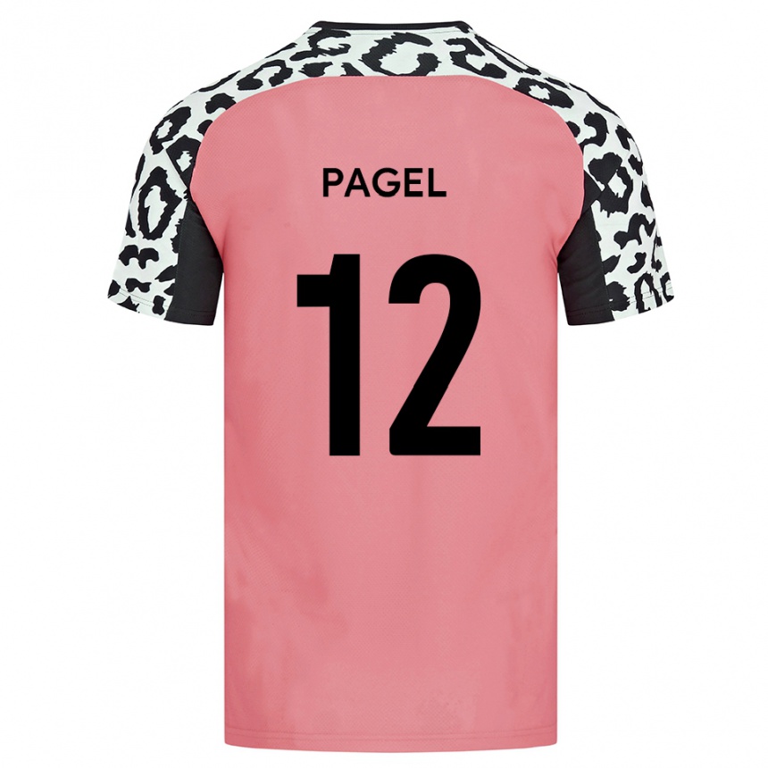 גברים כדורגל פיאצ׳רה פאגל #12 ורוד שחור הרחק ג'רזי 2025/26