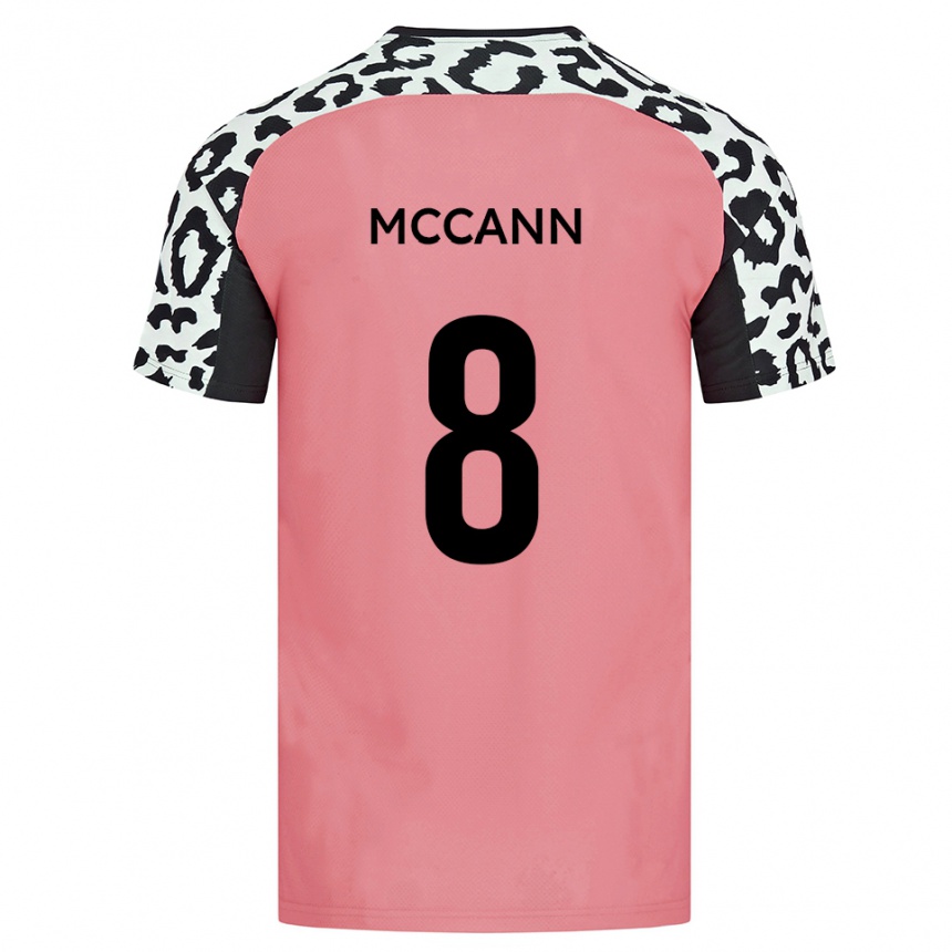 גברים כדורגל צ'ארלי מק'קאן #8 ורוד שחור הרחק ג'רזי 2025/26