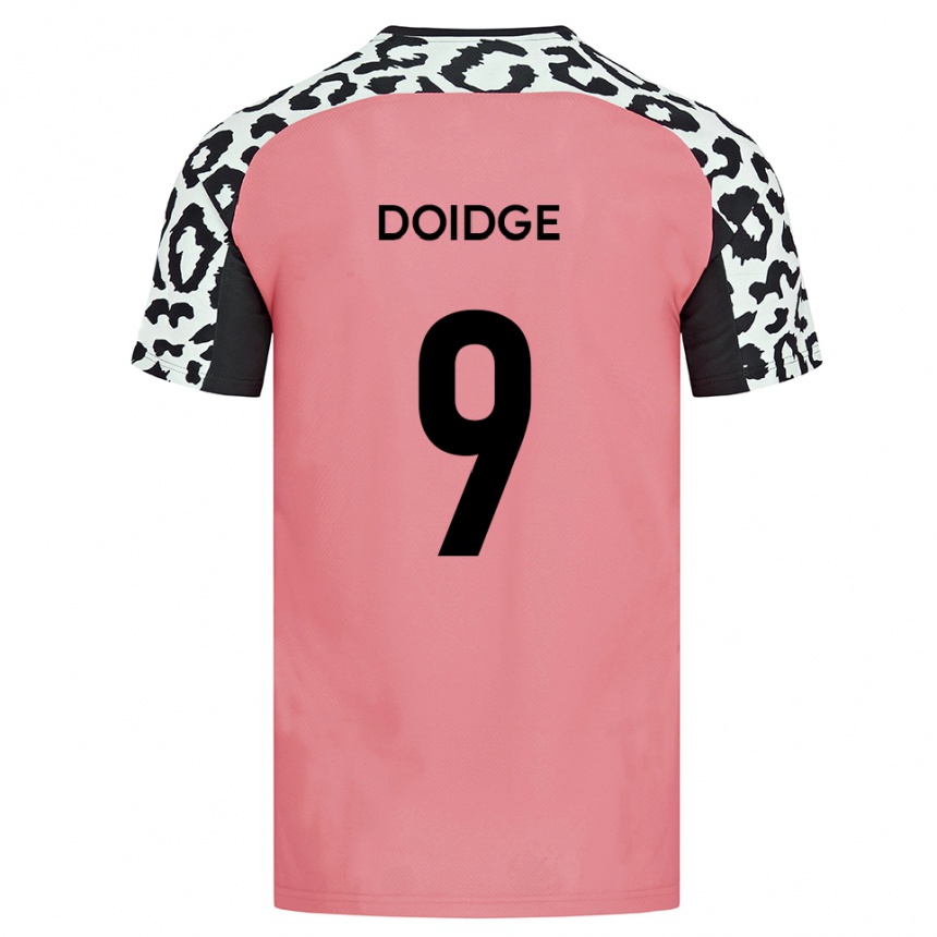 גברים כדורגל כריסטיאן דוידג' #9 ורוד שחור הרחק ג'רזי 2025/26