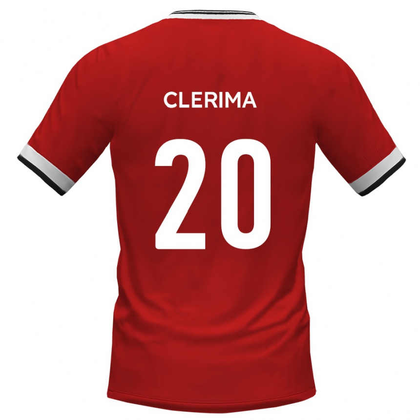 גברים כדורגל Remy Clerima #20 לבן שחור הרחק ג'רזי 2025/26