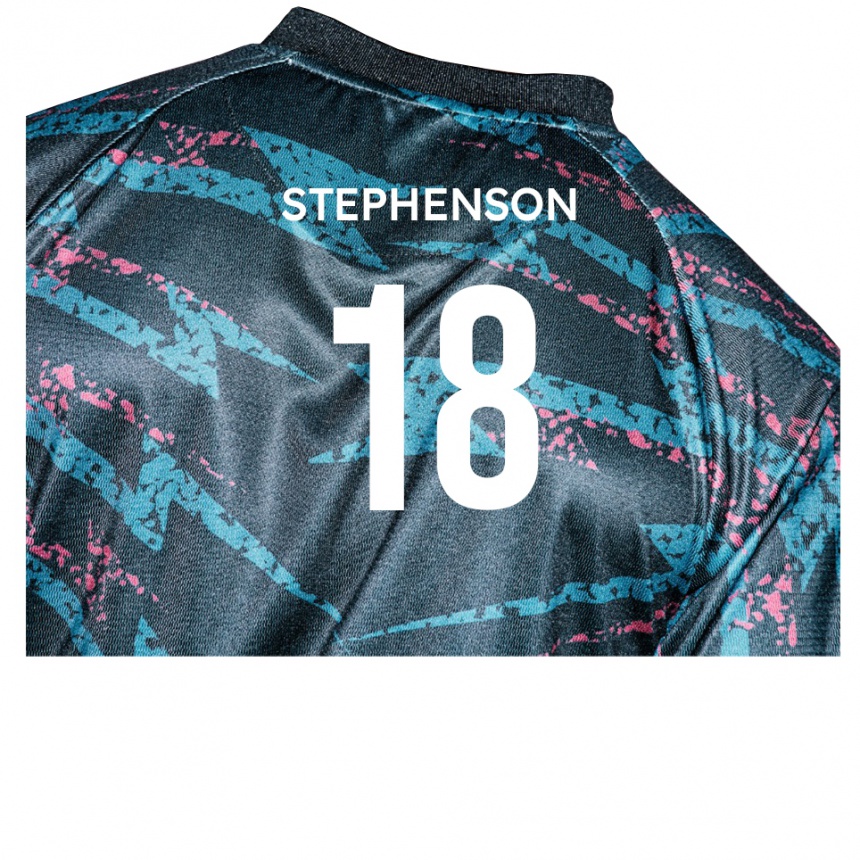 גברים כדורגל דילן סטיבנסון #18 שחור נייבי הרחק ג'רזי 2025/26