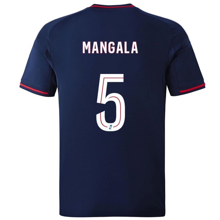 גברים כדורגל אורל מנגאלה #5 כחול נייבי אדום הרחק ג'רזי 2025/26